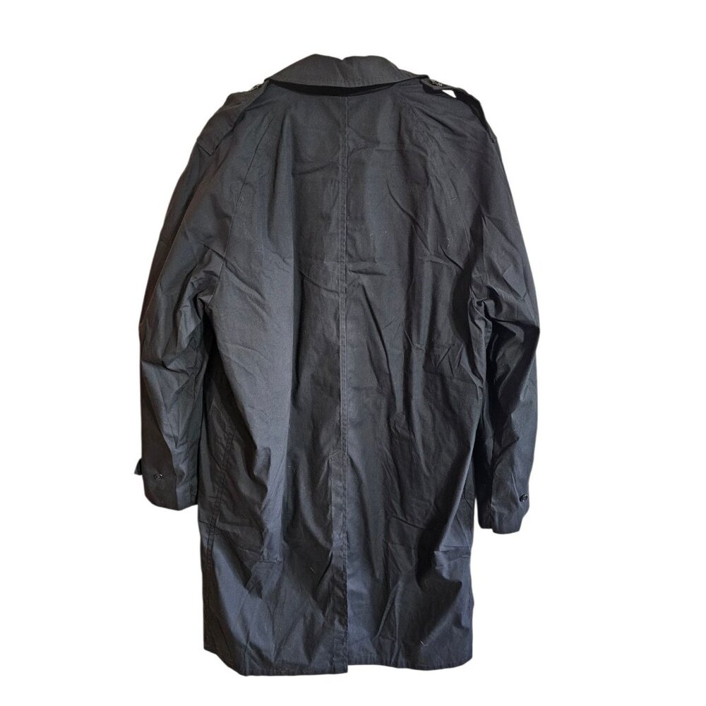 Vintage US Military DSCP Quarterdeck Trench Coat Rain Coat Mens 42XL Classic Lux - Picture 3 of 7
